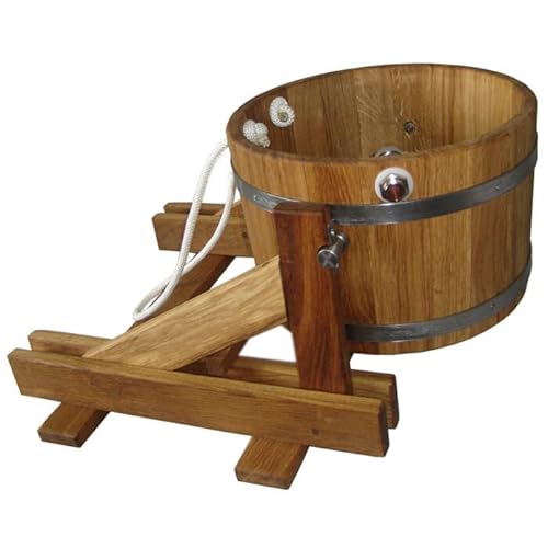 Bonpos Schwalldusche 10 Liter Eimer Eimerdusche Schüttdusche Saunazubehör Kübeldusche