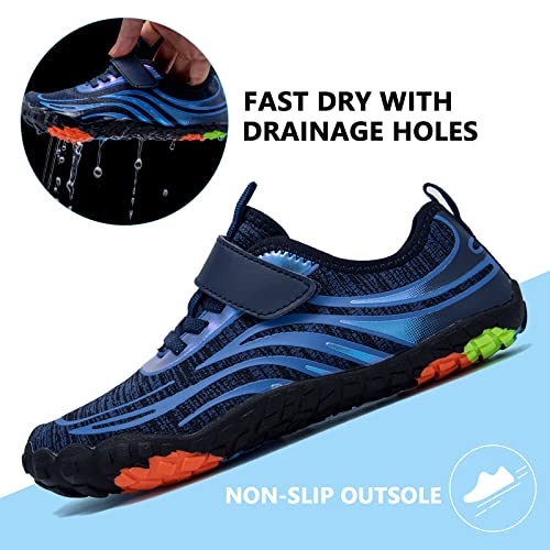 Boys & Girls Water Shoes Lightweight Comfort Sole Easy Walking Athletic Slip on Aqua 5 Toe Sock(Toddler/Little Kid/Big Kid)3