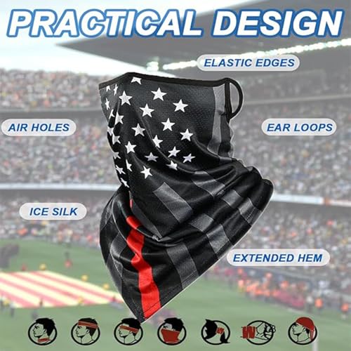 Cold Feeling Face Cover Neck Guard Ear-Type UV Cut Men's Sweat-absorbing Fast Dry Fishing Sports Bike Running Unisex3