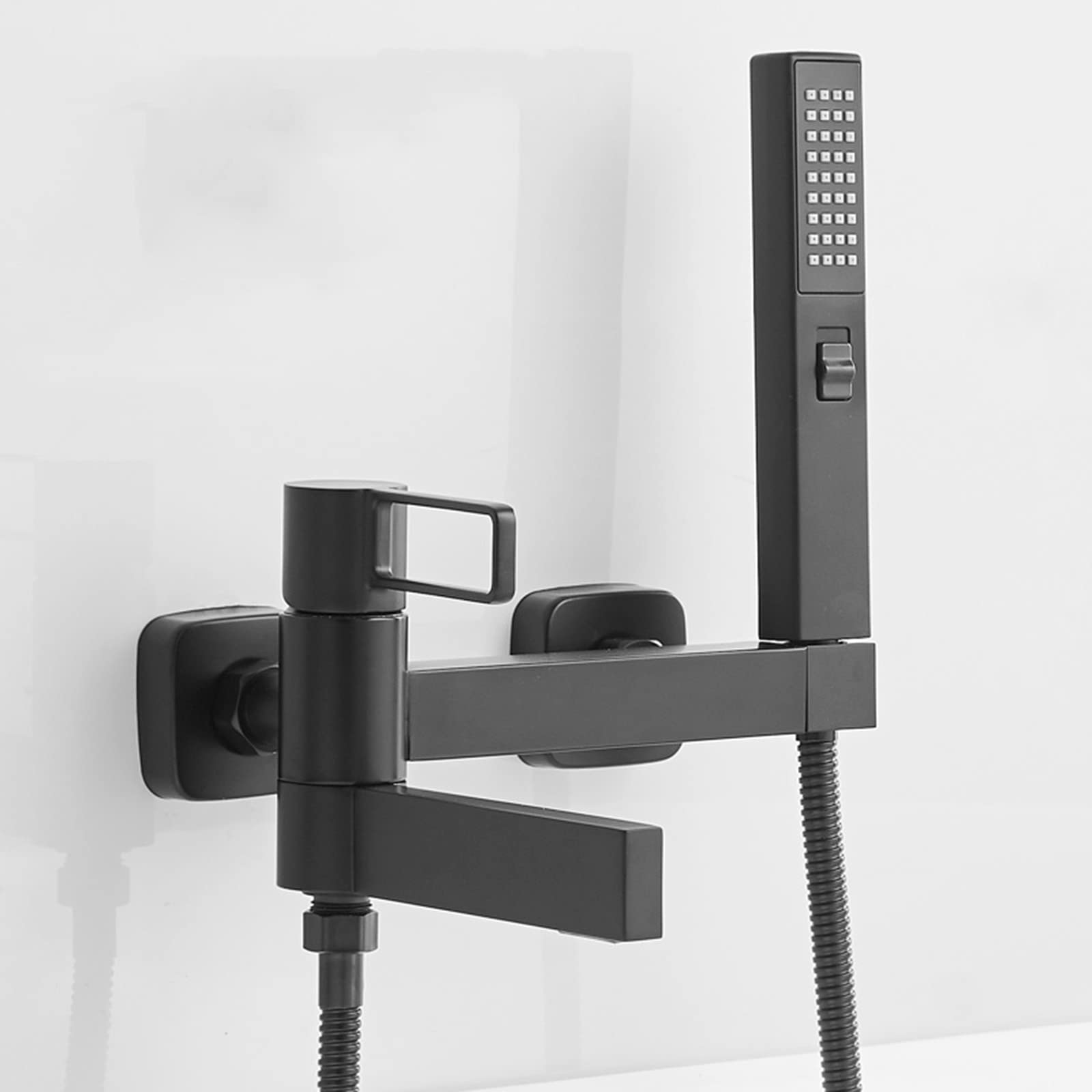 Robinet de bain mural en laiton de qualité supérieure avec douchette chic
