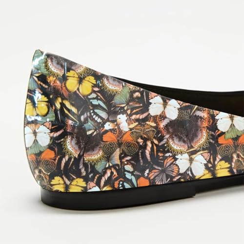 FOWT Women Comfortable Slip On Pointed Toe Flat Heel Pumps Flats Daily Office Party Dress Unisex Shoes US Size 4-164