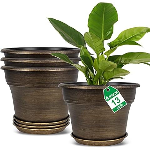 Fodetyff 13-Inch Plastic Planter Set Cover