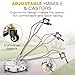 EVEAGE 24-inch Pressure Washer Surface Cleaner, 4500PSI Dual Handle with Water Recovery Surface Cleaner Attachment,Environmental Guardian,JD24