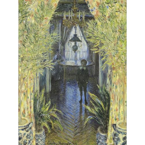 Monet Un coin de l'appartement toile giclée pour grand salon élégant