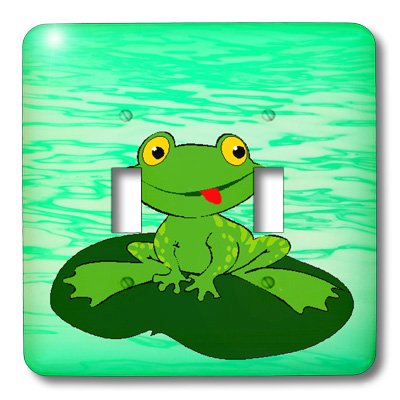 Interrupteur grenouille lilypad double va-et-vient plaque murale décorative
