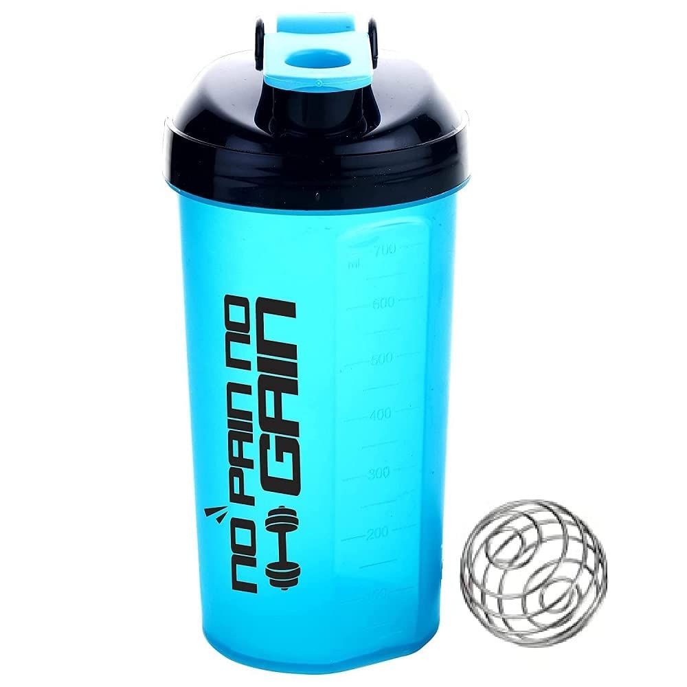 ISTARA Ace Shaker Sipper for Gym | Sipper Water Bottle for Sports, Office and Gym | with Blending Ball, Shaker Bottles For Protein Shake, Bpa Free Material 700 ML (Multi Color)-image-18