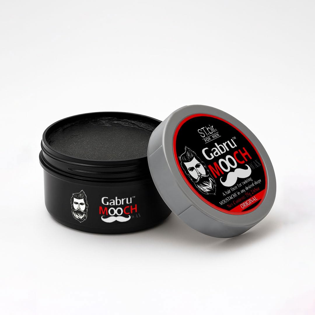 Mooch Moustache Wax for Men - Strong Hold & Long Lasting Styling Wax | Natural Look | Original Scent | 25g Pack of 1 4