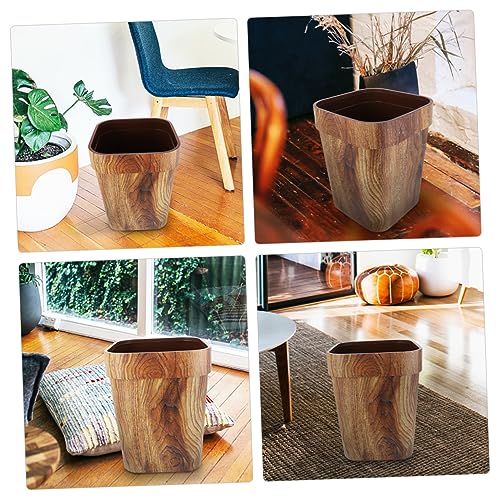 Caneca de basura rectangular de plástico para hogar miniatura 6