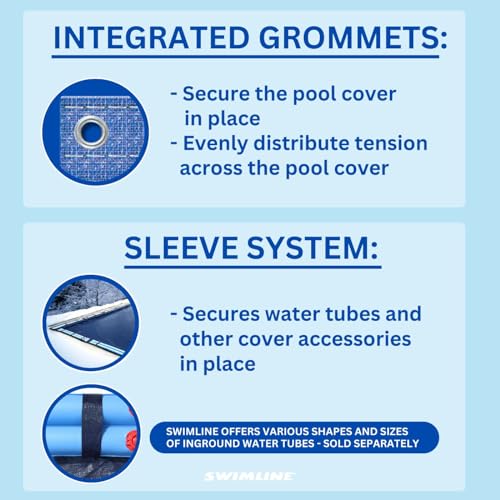 Cubierta Protectora Hidrotools Swimline para Piscinas 21x29 ft miniatura 3