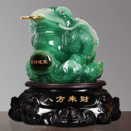 Statue grenouille d'argent Feng Shui cadeau félicitation