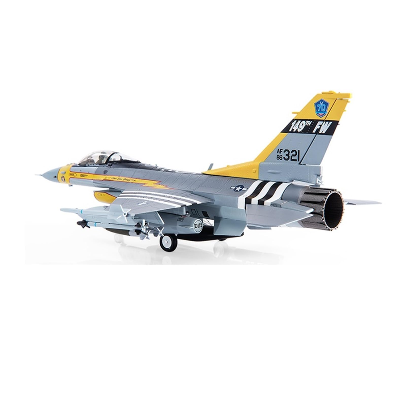 CLMJHG Vintage Classics samolot odlewany stop metalu dla F-16C F16 US Air Force Model 1/72 skala samolot samolot myśliwiec zabawkowy model do kolekcji