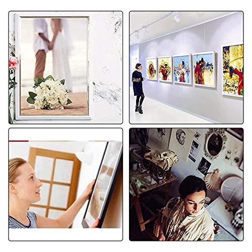 Image of MroMax 10PCS Ring Picture Frame Buckle 2.05 inch x 0.55 inchGold Tone Assortment Kit for Home Decoration Picture Frames Photo Hanging Solutions