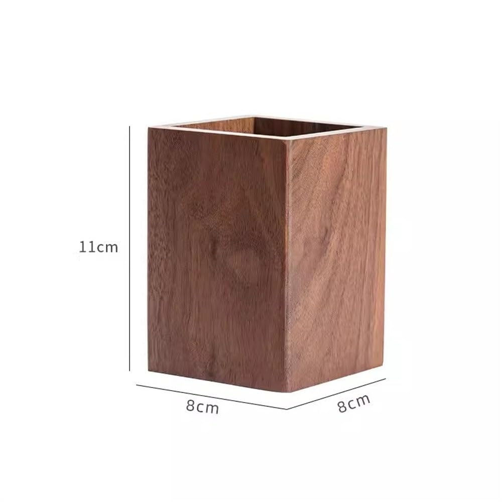 Pot À Crayons en Bois Porte-Stylo en Bois Ornement de Bureau créatif Porte-Stylo