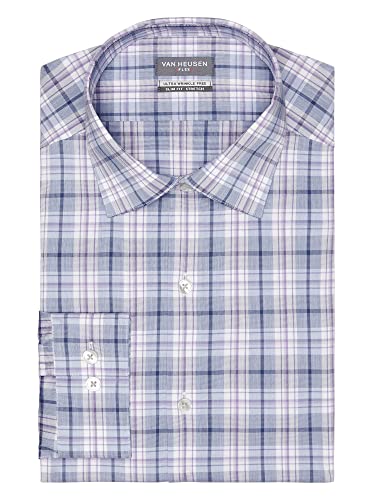 Image of Van Heusen Men's Dress Shirt Slim Fit Ultra Wrinkle Free Flex Collar Stretch