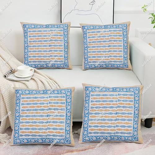 Housse de coussin en coton lavable pour protéger et embellir le canapé
