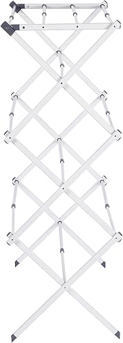 Miniatura 3 de Maomo Estante de secado de metal estándar fácil de instalar sin herramientas, diseño telescópico que ahorra espacio, 16.93-29.92 pulgadas de ancho,