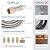 PLUMBINGMASTER 12FT propane gas line?3/8 gas hose?high pressure braided propane hose with Conversion Coupling 3/8" Flare to 1/2" Female NPT, 1/4" Male NPT for BBQ Grill