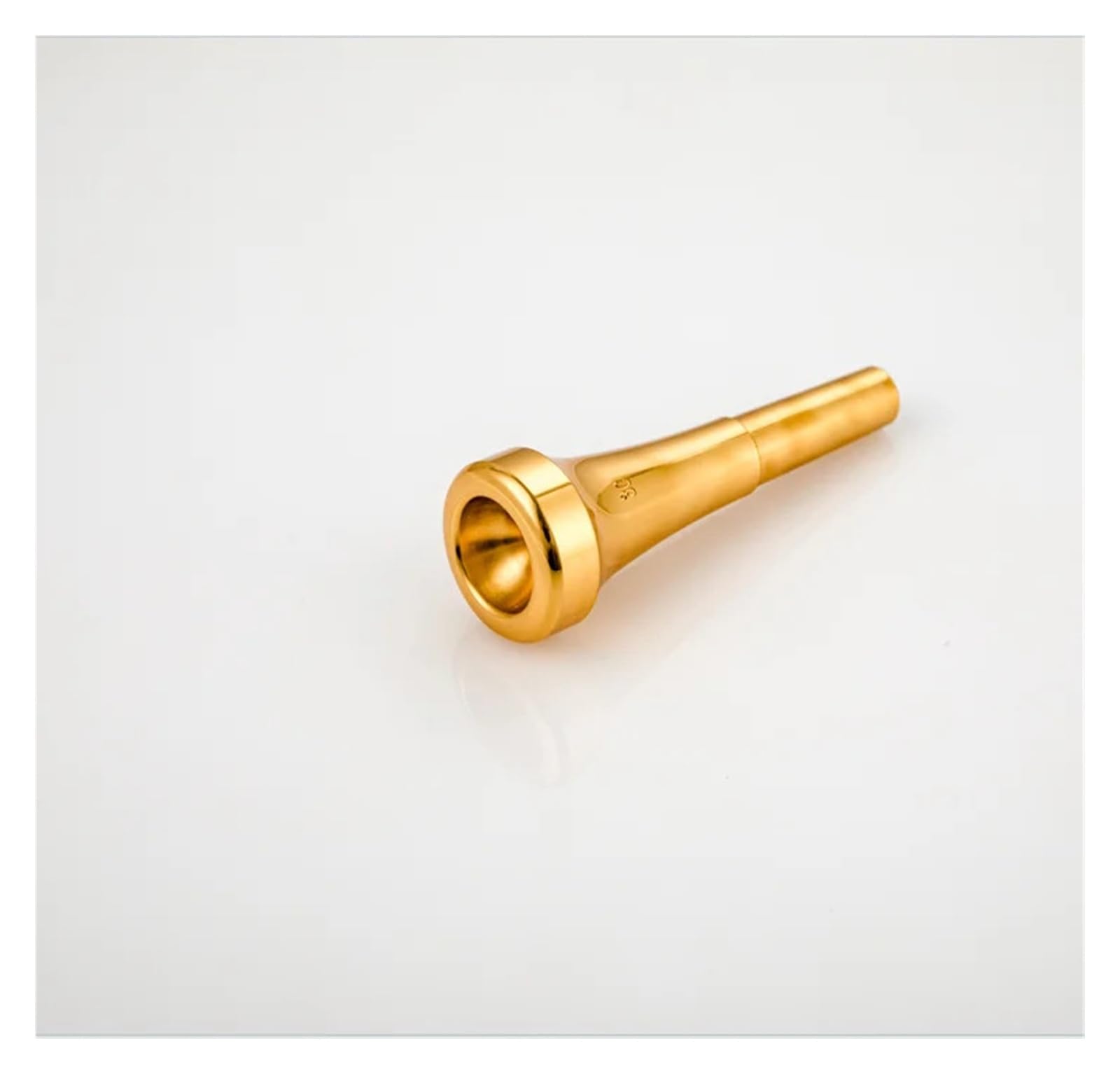 7C 5C 3C Größe Bb Trompetenmundstück Pro versilbertes Kupfer Musikalische Blechblasinstrumente Zubehör(Gold 3C)