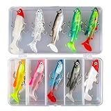Photo Gallery xvz set da 10 pesci in gomma, kit di esche da pesca con teste jig per bassi trota luccio pesca d acqua dolce e mare(multicolore) Photo Gallery xvz set da 10 pesci in gomma, kit di esche da pesca con teste jig per bassi trota luccio pesca d acqua dolce e mare(multicolore)
