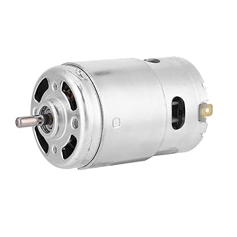 12v Dc Motor, 5mm / 0.2in Shaft Diameter 3000 RPM Double Ball Bearing Maximum Torque 5.2 Kg 12 Volt Motor for Cutting Machines for Belt Conveyors for Lathes