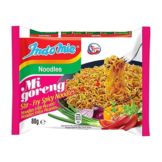 Indomie Fideos instantáneos, Mi Goreng Pedas, picante - 80 gr