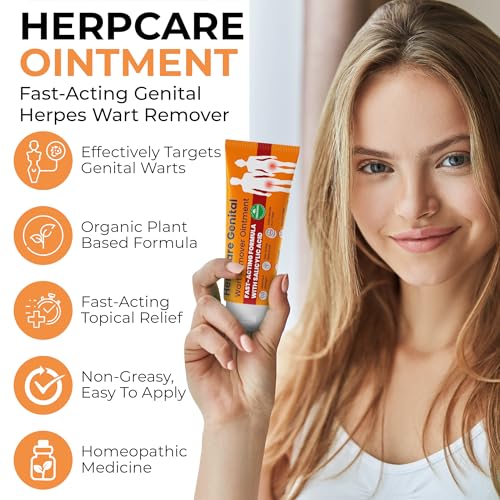 Image of Genital Wart Remover with Salicylic Acid | Wart Remover Ointment for Pain, Redness & Irritation Relief | Maximum Strength Cream Reduces Burning & Itching | Heals Gently Without Harsh Irritation | 2 oz