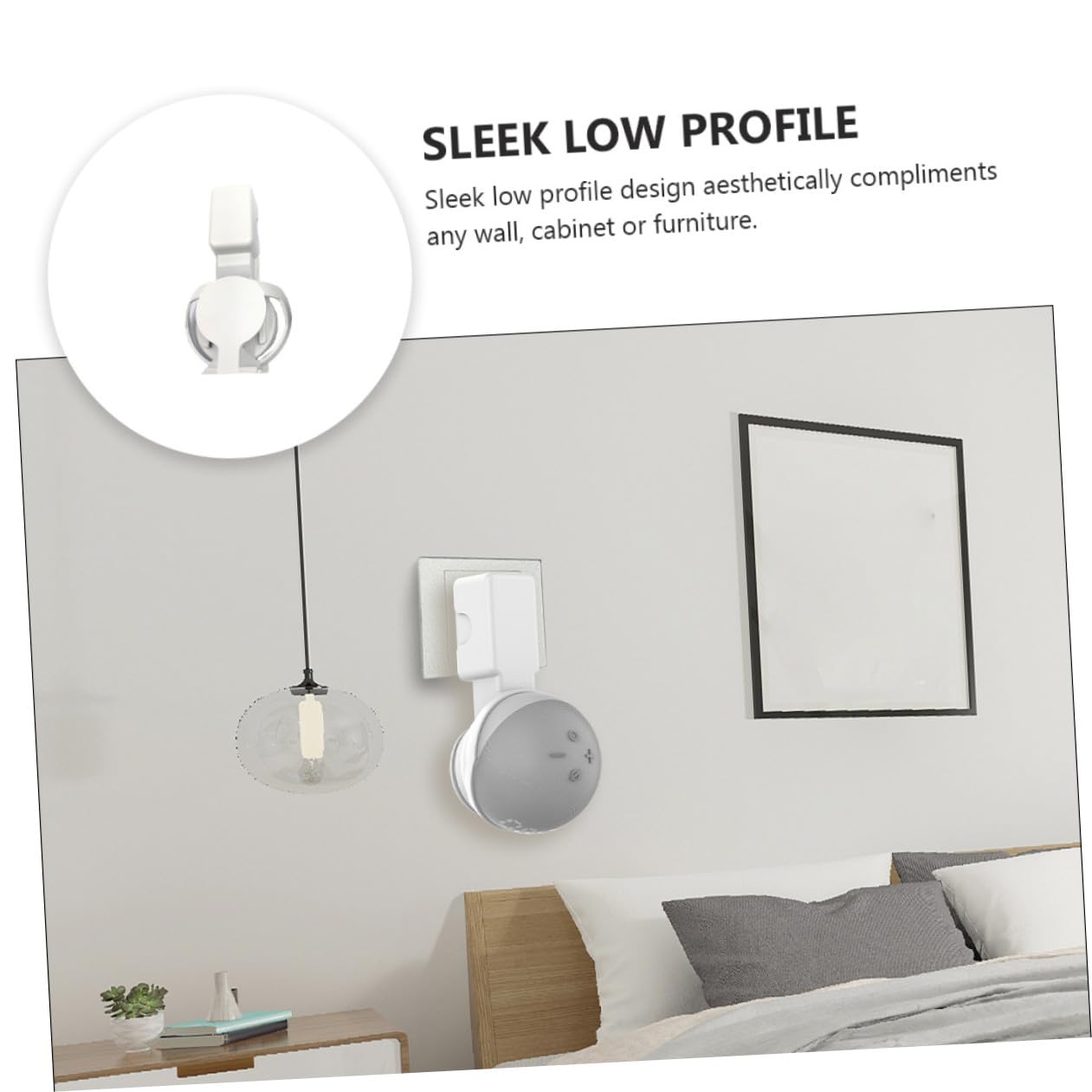 jojofuny 3pezzi Supporto Muro Per Staffa Per Altoparlante Installazione Facile Cucina Soggiorno Bagno e Camera Design Elegante e Salvaspazio