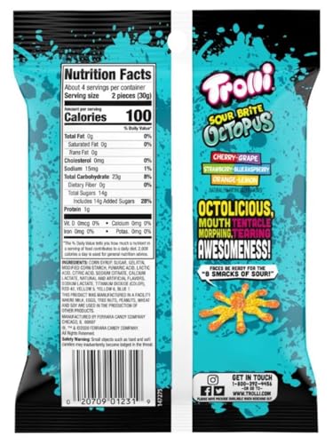Trolli Sour Brite Crawlers (4 oz Bags) (Pack of 3) miniatura 2