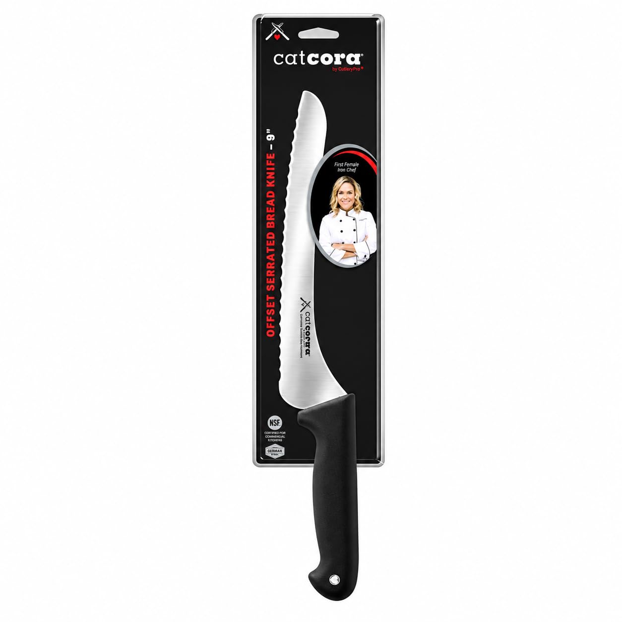 Cat Cora Bread Knife - Serrated, 9" German Steel -6