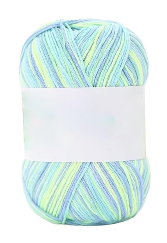 Fil de coton pour crochet lot de 5 rouleaux de 50g et 3 brins de 1mm