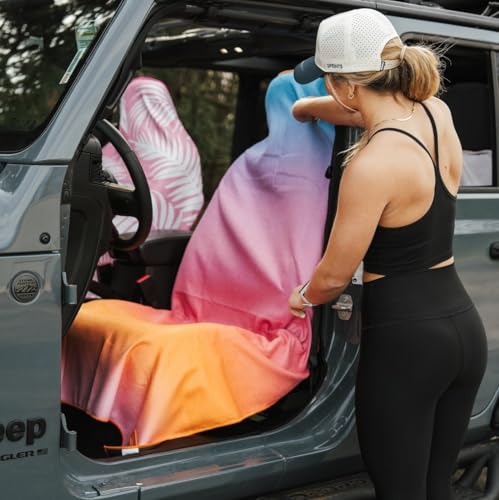Image of Sprints Athletic Running Towel, Full-Sized, Car Seat Cover - Performance Microfiber (Golden Glow)