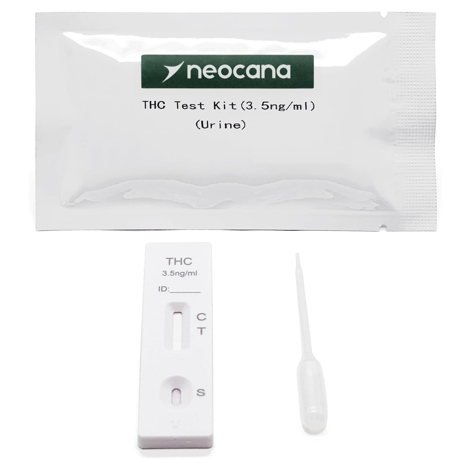 25x Neocana THC-Drogenschnelltest Urintest 3,5 ng/ml Cannabis Marijuana THC Test-Set THC-COOH