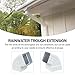 65° Gutter Elbow Roofing Gutter downspout Aluminum Downspout Elbow 2x3 White (Gutter Elbow 2x3in)