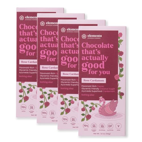 Elements Truffles Rose Cardamom Dark Chocolate