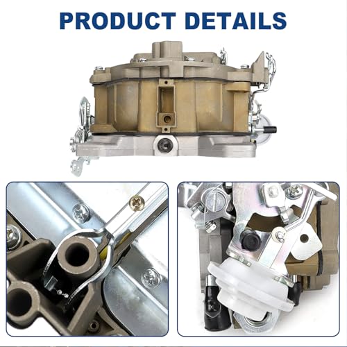 Rochester Quadrajet Carburetor 4 Barrel Compatible with 1966-1973 Chevy 327 350 427 454 Engines Trucks and Cars, Replaces 1975-1979 Corvettes 1901R 750 CFM 4MV 1901-GG- Manual Divorced Choke Carb - Thumbnail 4