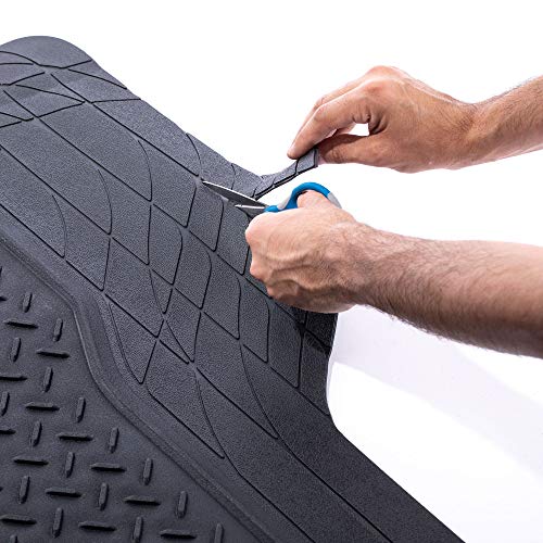 FH-Group-Car-Cargo-Mats-Large-Heavy-Duty-Rubber-Cargo-Mat-for-Cars-Universal-Fit-Full-Set-Trimmable-Automotive-Floor-Mats-ClimaProof-Floor-Mats-For-Most-Sedan-SUV-Truck-Floor-Mats-Black