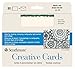 Strathmore Full Size Creative Cards, White/Emerald Deckle, 20 Cards & Envelopes