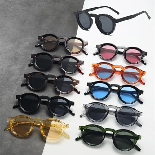 Retro Round Small Frame Sunglasses Men Women Fashion Uv Resistant Sunglasses3
