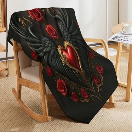 Couverture Saint-Valentin plaid rose romantique cadeau pour couple - 7