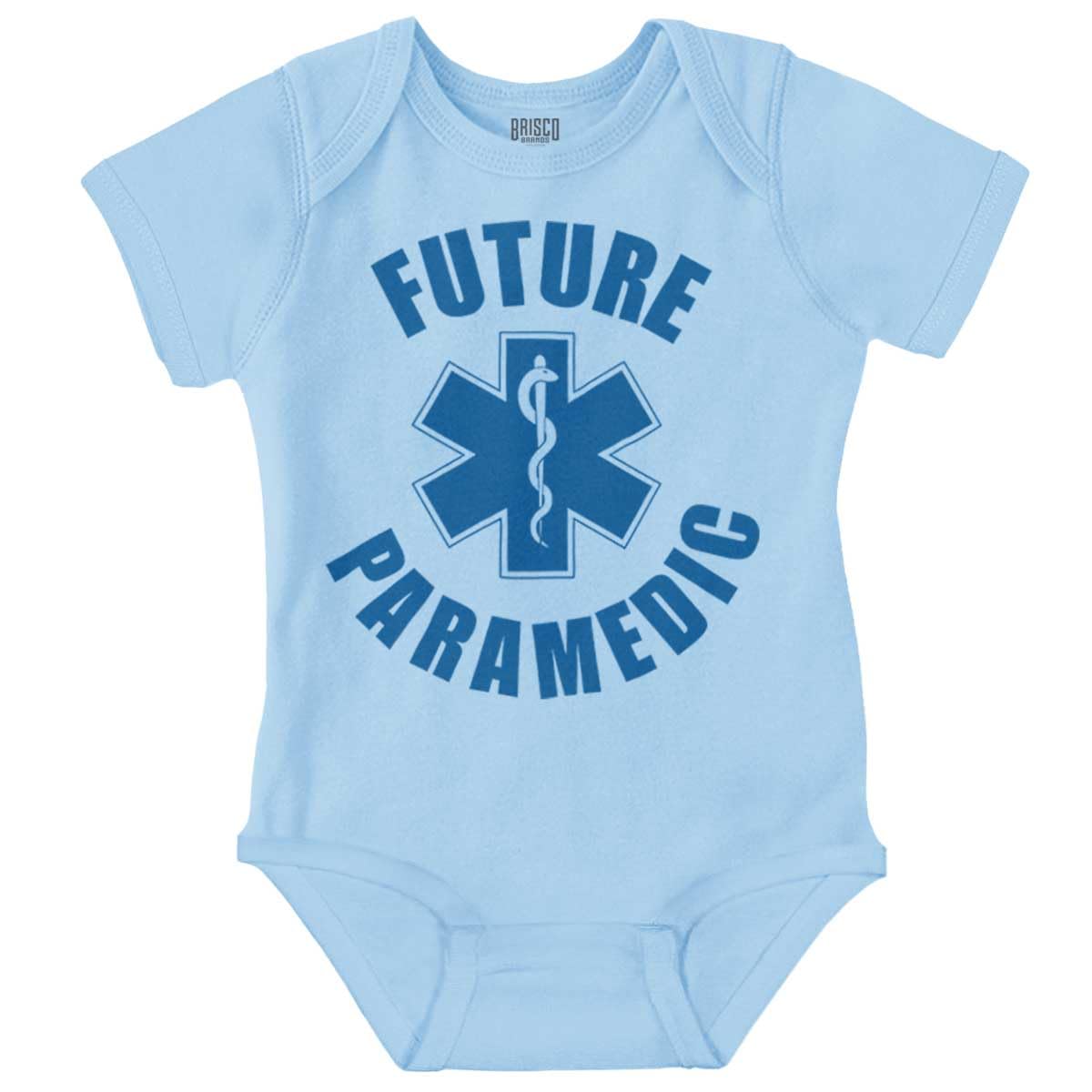 Brisco Brands Future Paramedic EMT Medic Baby Romper Boys or Girls