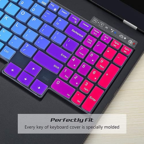 Image of Keyboard Protector Cover - Fit for for Lenovo IdeaPad Gaming 3 15ARH05E AMD Ryzen 5 4000 Series 15.6-inch Full HD IPS Laptop - Rainbow