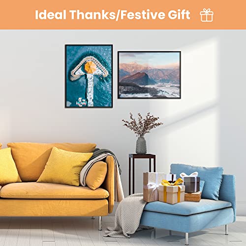 Upsimples 18X24 Frame Black 3 Pack, Poster Frames 18 X 24 For Horizontal Or Vertical Wall Mounting, Scratch-Proof Wall Gallery Photo Frame #TOP6
