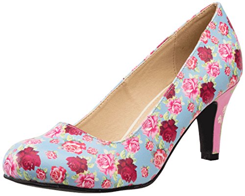 T.u.k.. Women's Floral Mix Anti-pop Heel Dress Pump2