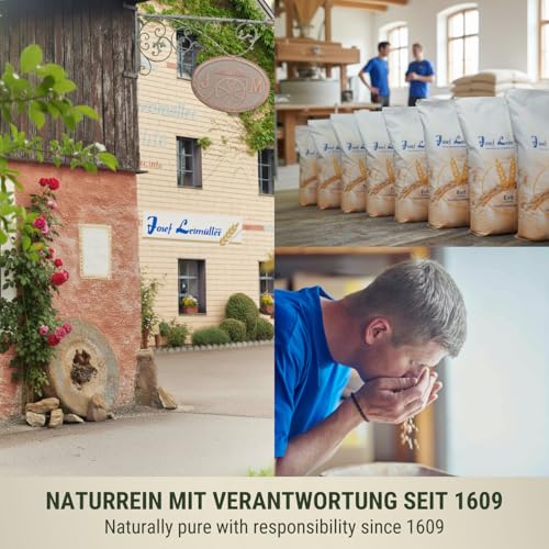Leimüller Hühnerfutter Bio Müsli 25 kg - Alleinfuttermittel für Hühner & Legehennen - Für leckere & stabile Eier - Hühnerfutter 25kg aus Bio Zutaten - Handabgefüllt mit Liebe