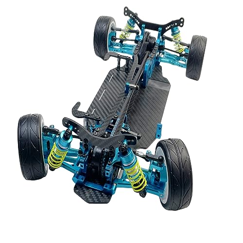 X HobbyWdiy X416 RC DIY 1/10 Alloy and Carbon D4 AWD EP Drift Racing Car Body Frame Kit Electric...
