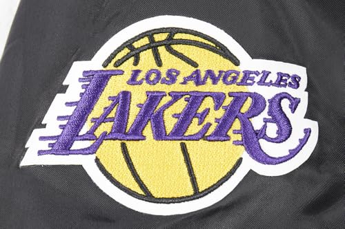 Pro Standard Big Kids NBA Los Angeles Lakers Retro Classics Satin Jacket Black/Purple M - Image 5