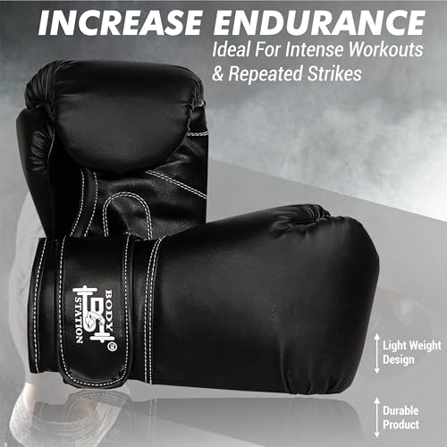 Image of Boxing Gloves - Training Gloves with Hook and Loop Velcro Closure for Long-Lasting Strength and Durability