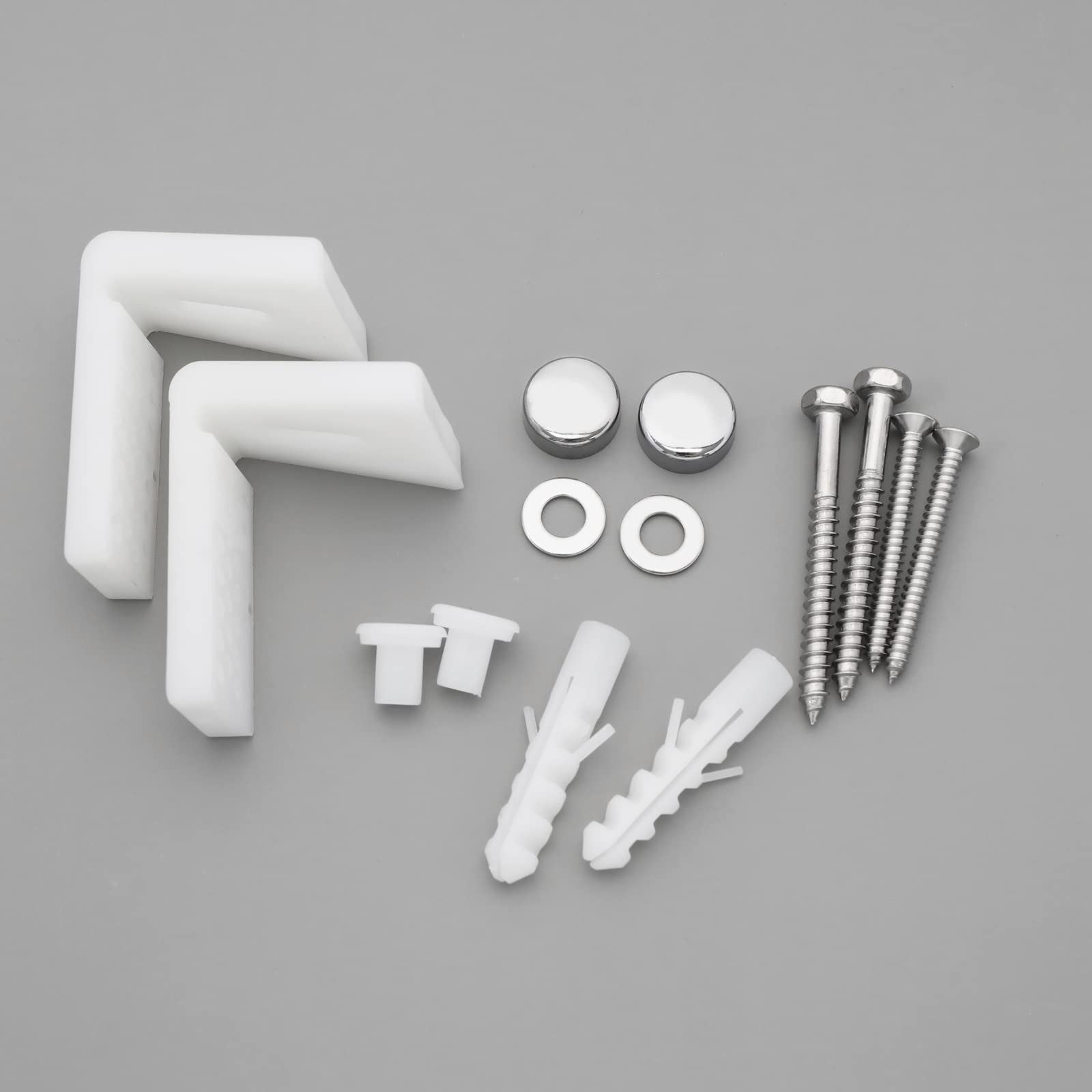 The Lord of the Tools Juego de 2 pernos de fijación para inodoro en forma de L, accesorios de fijación de bidé de baño y accesorios para reparación de baño