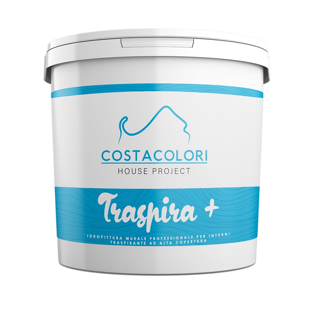 Pintura transpirable para interiores súper blanca, uso profesional, transpirable+ 14 l