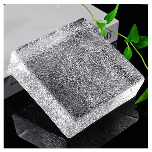 Bloques de vidrio – Ladrillos cuadrados de vidrio sólido transparente para pared decorativa, aislamiento térmico, separador de habitaciones, decoración arquitectónica